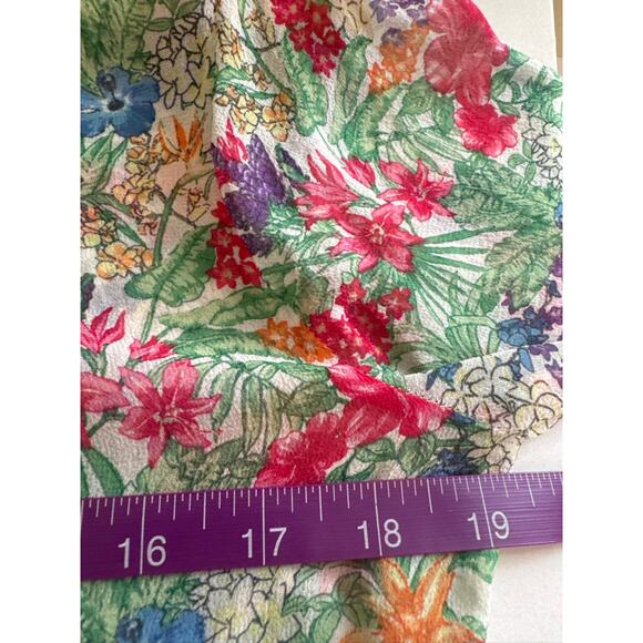Equipment Femme Floral Silk Button-Up Blouse - Multicolor XS - Picture 6 of 7